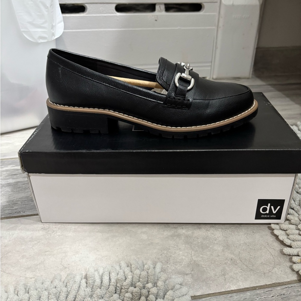 Dolce Vita Black Loafers - Picture 3 of 5